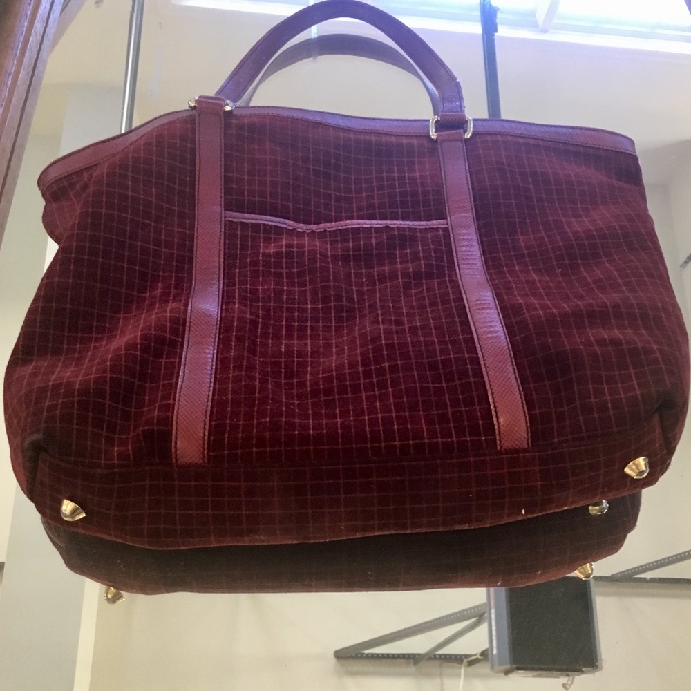 90s velvet purse